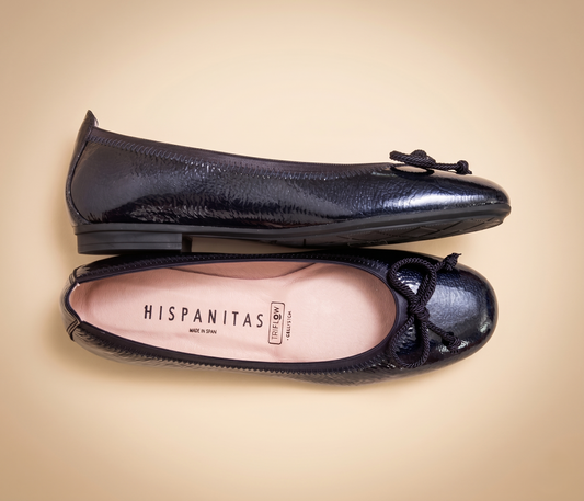 black ballet flats side and top view