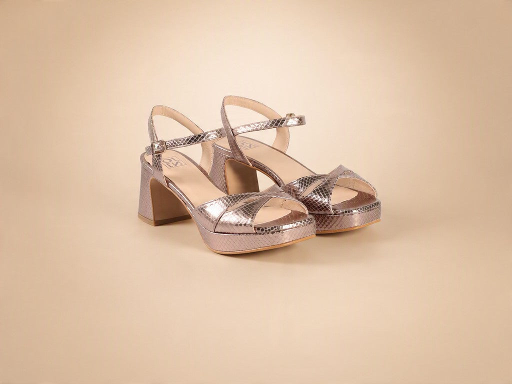 Solana platform sandals, pair viewed from the front